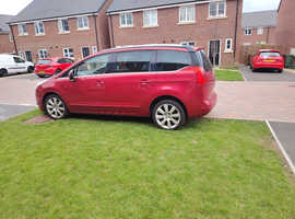 Peugeot 5008 2.0 HDI 150BHP ALLURE! 7 seater, manual, red, VGC, FSH, M.O.T till 26/4/26, cambelt and water pump changed