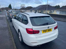BMW 3 Series, 2017 (17) White Estate, Automatic Diesel, 129,054 miles