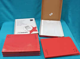 7 x A4 192-page Ruled Manuscript Notebooks and 200 A4 Multi-Punched Binder Pockets / Plastic Sleeves