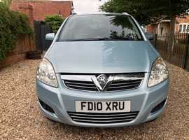 Vauxhall Zafira, 2010 (10) Blue MPV, Manual Petrol, 45,203 miles