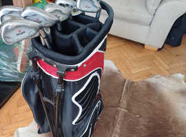 Golf clubs ,bag and balls