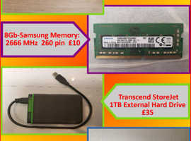 Laptop Memory or Portable Hard Drive