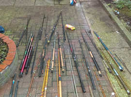 Over 100 fishing rods  new. And vintage .
