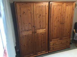 Two matching Marks & Spencer double wardrobes