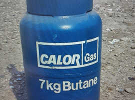 Two calor gas 7kg butane bottles empty.