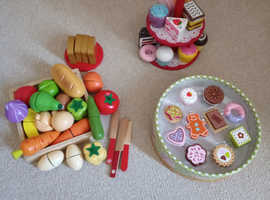 Wooden play food
