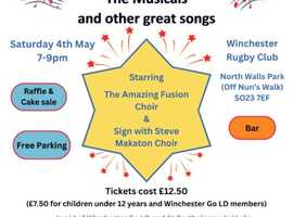 Fun Charity Concert Music from the Musicals Featuring Local Choir and Winchester GoLD Sign with Steve Choir
