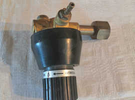 Vintage, "W", Adjustable Flow Meter Argon/Carbon Regulator - Welding, Metal Work