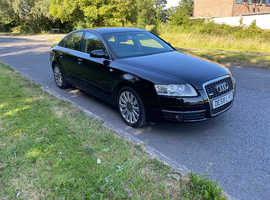Audi A6, 2008 (58) Black Saloon, Manual Diesel, 63,900 miles