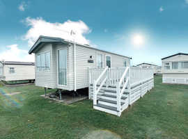 Beautiful static caravan with decking available at Seal Bay Resort Call Luther to view