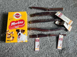 Pedigree Mini Markies, Pets At Home Large X4 & Small X2 Pizzle Sticks (Beef Flavour)