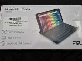Tablet new EGL Android 10inch 2in1 with keyboard