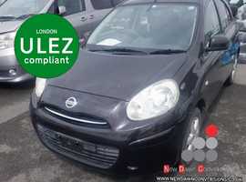ULEZ COMPLIANT Nissan Micra, 2011 (11) Black Hatchback, Automatic Petrol,  miles
