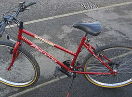 For sale Ladies 18 speed bicycle in good condition.