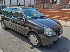Renault Clio, 2004 (54) Black Hatchback, Manual Petrol, 75,908 miles