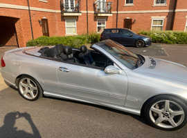 Mercedes Clk, 2006 (06) Silver Convertible, Automatic Petrol, 86,500 miles