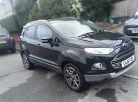 Ford ecosport, 2016 (16) Black Hatchback, Manual Petrol, 69,924 miles