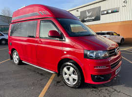 Volkswagen Transporter T30 High line 140ps manual 6 speed 63,000 miles 2013 T5 2 Berth High top By AutoHaus.