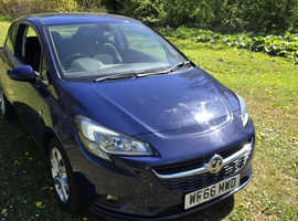 Vauxhall Corsa, 2016 (66) Blue Hatchback, Manual Petrol, 112,315 miles
