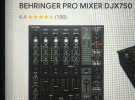 Behringer Djx 750 4 channel mixer vgc