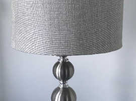 Two lamps with matching shades