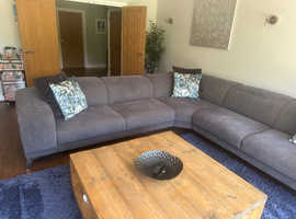 Grey corner sofa