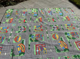 Car roads and village carpet