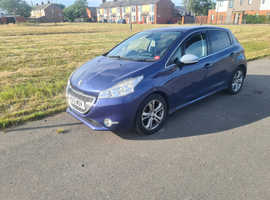 Peugeot 208, 2013 (13) Blue Hatchback, Manual Petrol, 115,000 miles