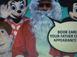 Father Christmas Xmas Elf Mascot Hire Corporate Event Party School Children's Kids Near Me London Local