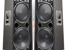 4  Max SP215 DJ Disco PA Speaker Bass Dual 15"Woofers Full Range Drivers 2000W