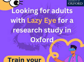 Paid study for participants with Lazy Eye / Amblyopia