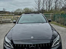 Mercedes C200, 2017 (67) Black Coupe, Automatic Diesel, 43,000 miles