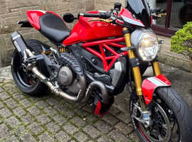Ducati monster 1200 s white stripe