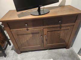 Dark brown oak sideboard