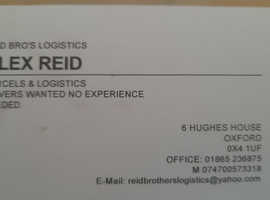 Reliable Drivers wanted for Courier/ Logistics company