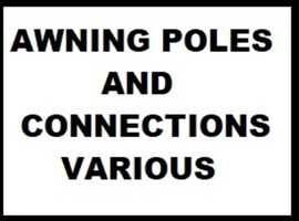 Caravan Awning Poles Frames And Connections MIXED VARIOUS PRICES