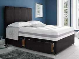 Divan Double bed with mattress 199£
