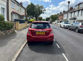 Toyota Yaris, 2012 (12) Red Hatchback, Cvt Petrol, 28909 miles