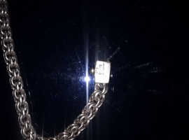 Solid silver bracelet