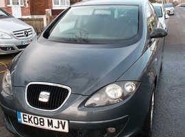 Seat Altea Reference Sport 1.9 tdi, 2008 (08) April MOT 2 keys 3 prev owner2 up to 60mpg Hatchback, Manual Diesel, 161,357 miles