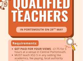 LOOKING FOR QUALIFIED TEACHERS - PORTSMOUTH