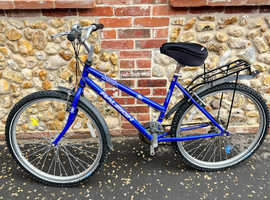 Mantis Raleigh Bicycle with safety helmet and lock