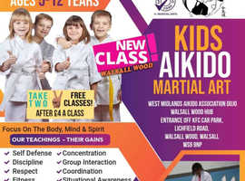 BRAND NEW KIDS MARTIAL ARTS CLASS WALSALL WOOD COME JOIN IN OUR AIKIDO CLASSES