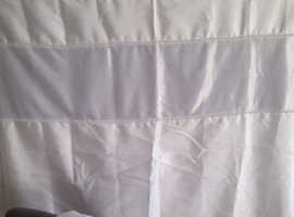 Eyelet curtains 113cm wide by 137cm drop.  £10