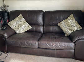 Free leather 2 seater sofa