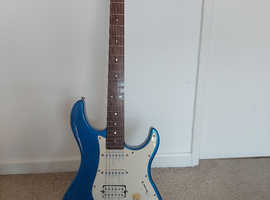 Guitar, amp, and loop machine