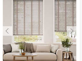 Wooden Blinds with lace