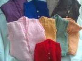 Hand knitted waistcoat /vest / gilets for children - any size