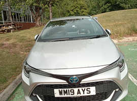 Toyota Corolla, 2019 (19) silver estate, Cvt Petrol hybrid, 95,237 miles