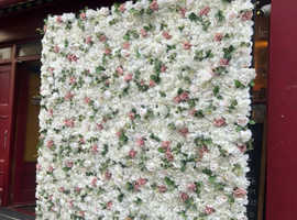 Luxurious flower wall available for hire